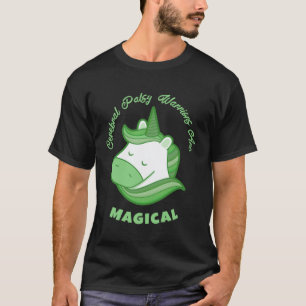 Camiseta 0 Garotas Fofas CP Unicórnio Mágico Paralisia Cere