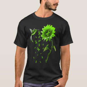 Camiseta 0 Girassol Beija-flor Faixa Verde Saúde Mental