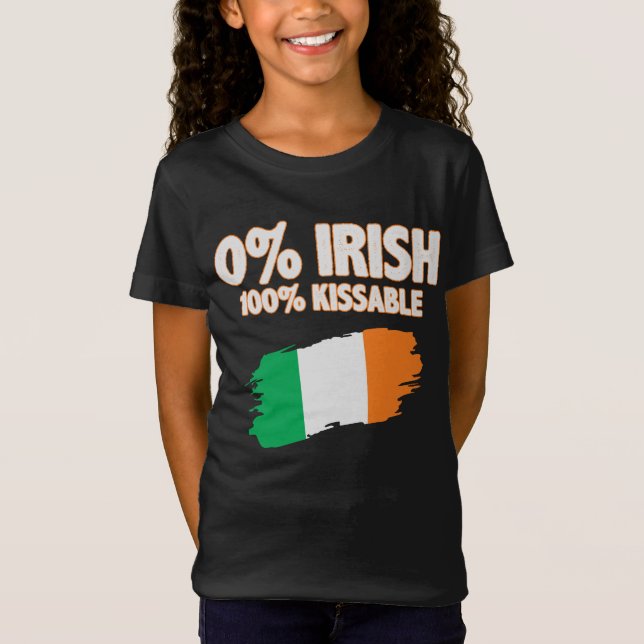 Camiseta 0% Irish 100% Kissable (Frente)