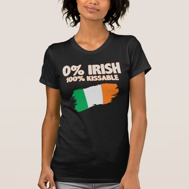 Camiseta 0% Irish 100% Kissable (Frente)