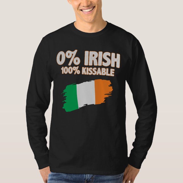 Camiseta 0% irlandês 100% (Frente)