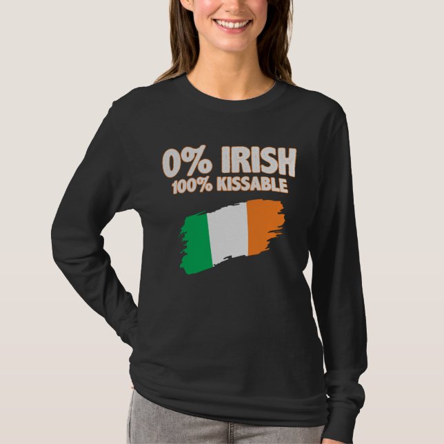 Camiseta 0% irlandês 100% (Frente)