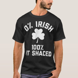 Camiseta 0 irlandês 100 Ajustado chacinou o Tee do Dia de S