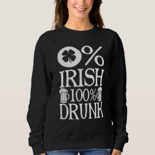 Camiseta 0 Irlandês 100 Bebado Feliz Rua Patrick Day Beer