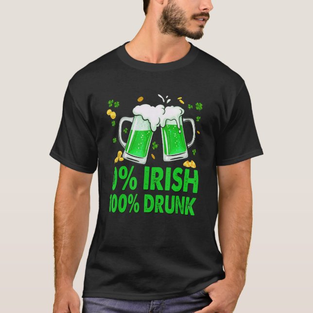 Camiseta 0 Irlandês com Rosto Engraçado (Frente)