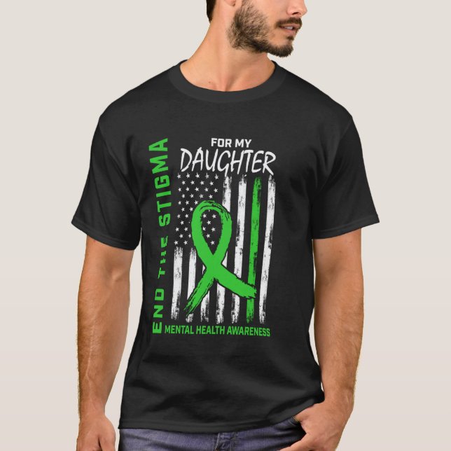 Camiseta 0 Itens de Conscientização sobre Saúde Mental Faix (Frente)