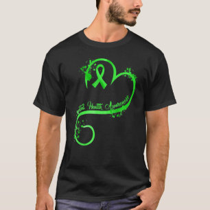 Camiseta 0 Laço do Coração Feminino Conscientização da Saúd