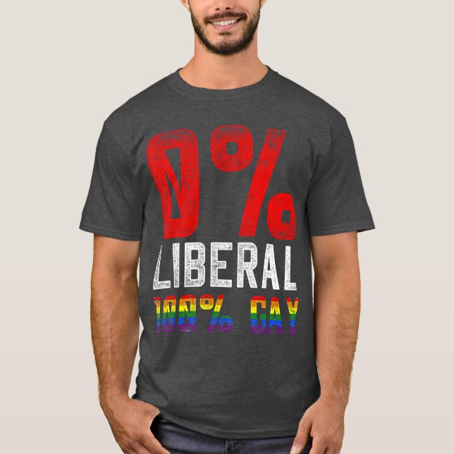 Camiseta 0 LGB Gay Liberal 100 (Frente)