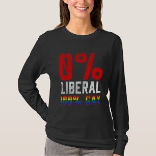 Camiseta 0 Liberal 100 Gay LGBT
