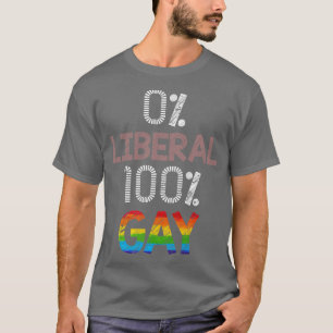 Camiseta 0 Liberal 100 Gay LGBT
