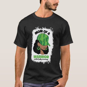 Camiseta 0 Mãe de um Guerreiro Paralisia Cerebral Afro Mulh