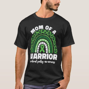 Camiseta 0 Mãe de um Guerreiro Paralisia Cerebral Para Mulh