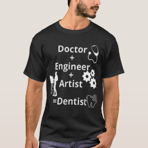 Camiseta 0 Médico Engenheiro Artista Dentista Engraçado Est
