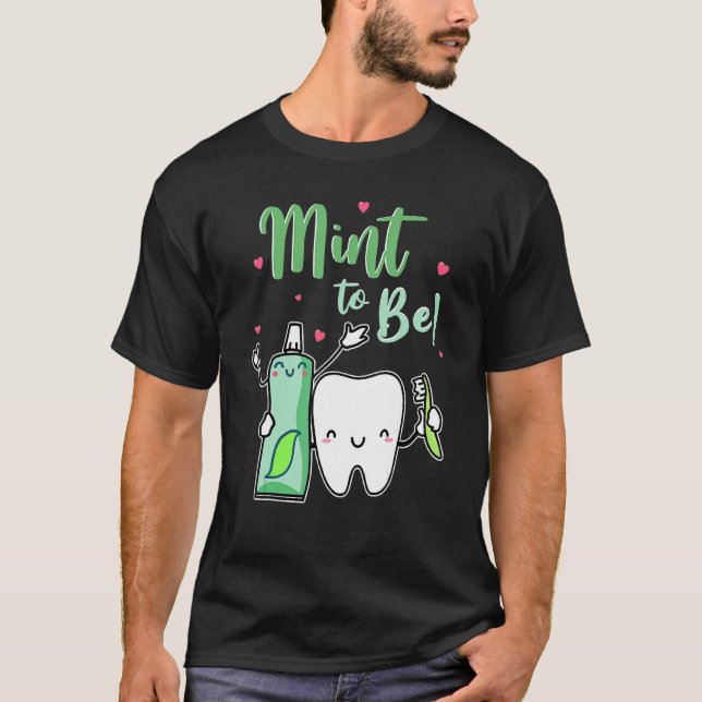 Camiseta 0 Menta Para Ser Pasta de Dentes Engraçada & Denti (Frente)