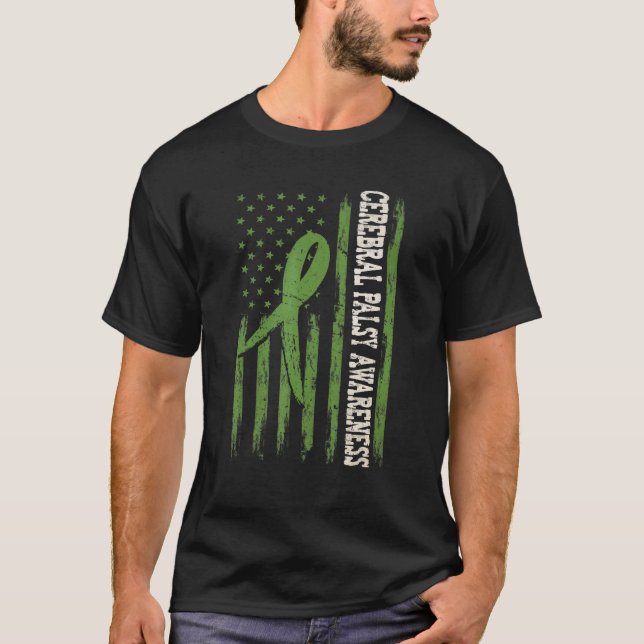 Camiseta 0 Mês de Conscientização sobre Paralisia Cerebral  (Frente)