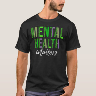 Camiseta 0 Mês de conscientização sobre saúde mental leopar