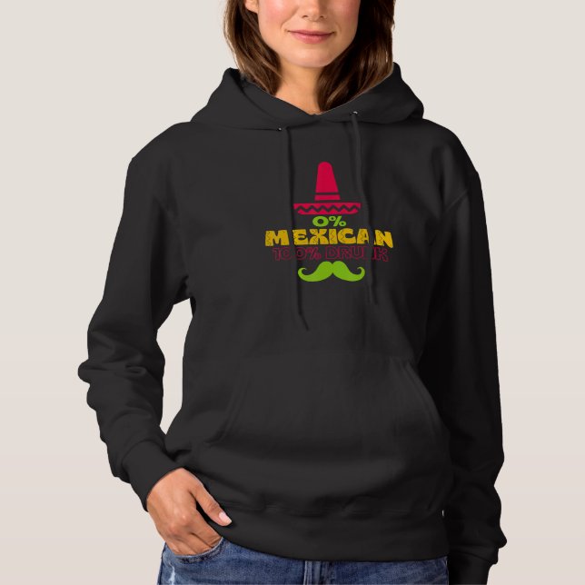 Camiseta 0 Mexicano 100 Bebado Cinco De Mayo De Drinko (Frente)