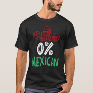 Camiseta 0 Mexicano Com Sombrero E bigode Para Cinco De