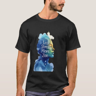 Camiseta 0 Minimalistas Menos Estresse Mais Zen Saúde Menta