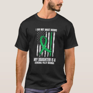Camiseta 0 Mulheres Bandeira Americana Verde Cp Mãe Paralis