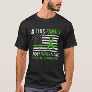 Camiseta 0 Nesta Família Ninguém Luta Sozinho Paralisia Cer