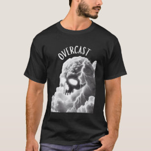 Camiseta 0 Nublado Nuvem Caveira Punk Saúde Mental Ativo M