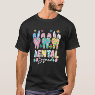 Camiseta 0 Orelhas de Coelho Cute Dente Equipe Odontológica