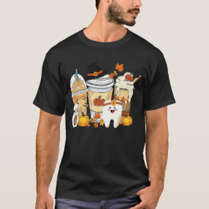 Camiseta 0 Outono Café Dentista Equipe Odontológica Higiene