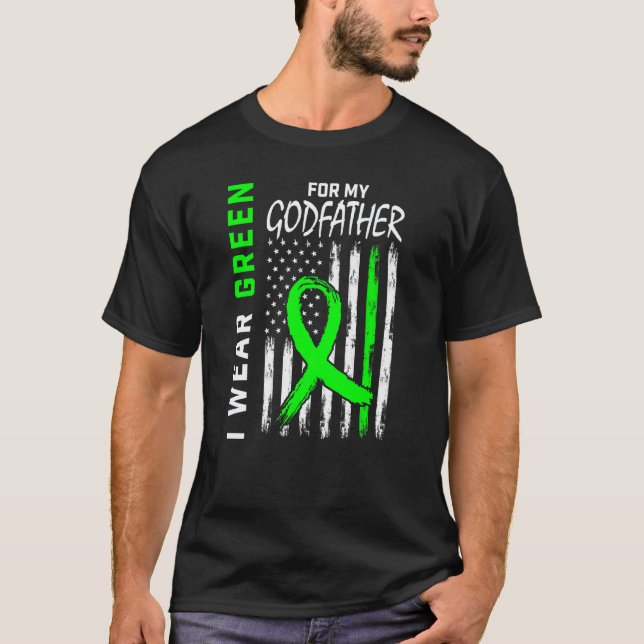 Camiseta 0 Pai Verde Doença Renal Paralisia Cerebral Desper (Frente)