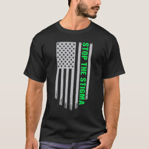 Camiseta 0 Pare Com O Estigma Conscientização Da Saúde Ment
