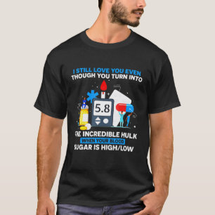 Camiseta 0 Quando Seu Nível de Açúcar no Sangue Está Alto B