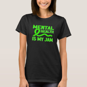 Camiseta 0 Saúde Mental é Minha Onda Conscientização sobre 