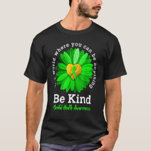 Camiseta 0 Seja Gentil Laço Verde Girassol Consciência da S