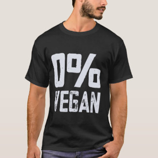 Camiseta 0 Vegano Comedor de Carne Zero Porcento Vegano BBQ
