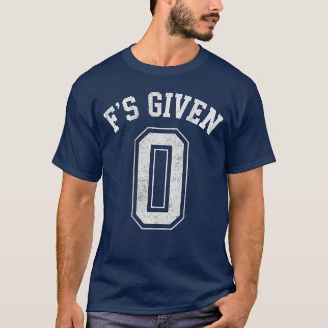 Camiseta 0 Zero Fs Dado Atitude Engraçada e Sarcástica B ga (Frente)
