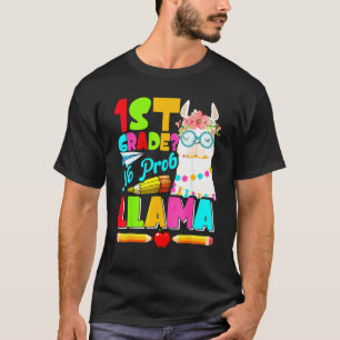 Camiseta 1ª Série Llama Sem Problema Primeiro Dia de Volta