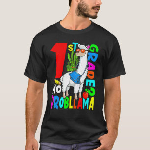 Camiseta 1ª Série Sem Problema Llama Volta às Aulas Primeir