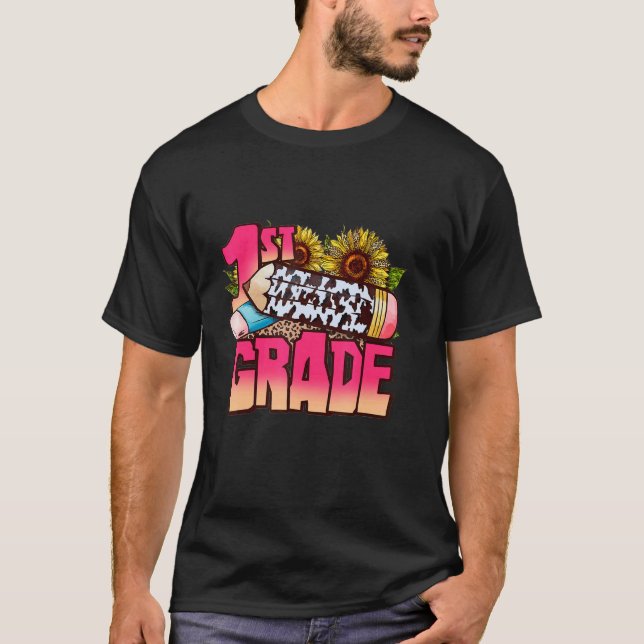 Camiseta 1ª série volta às costas de leopardo ocidental S (Frente)