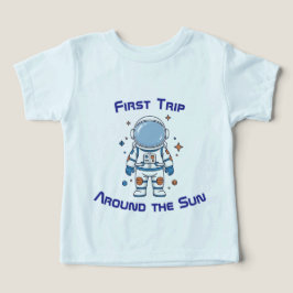 Camiseta 1ª Viagem ao Redor do Sol Aniversário Astronauta