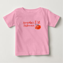 Camiseta 1º abóbora de Halloween fofa