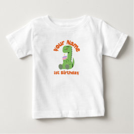 Camiseta 1º Aniversário Dino