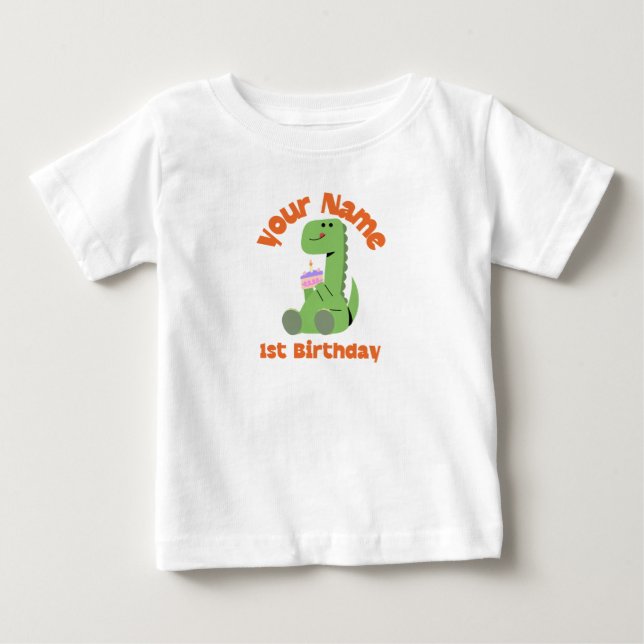 Camiseta 1º Aniversário Dino (Frente)