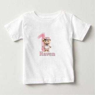 Camiseta 1º Aniversário Urso Marinheiro!