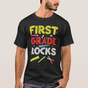 Camiseta 1º ano Aluno Professor Equipe Rockstar Firs