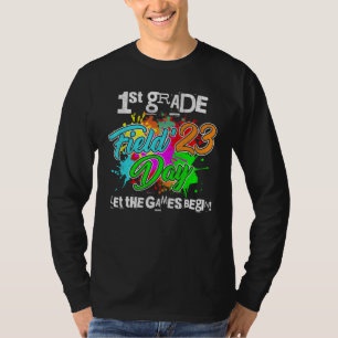 Camiseta 1º ano Vamos começar os jogos Dia de campo Profess