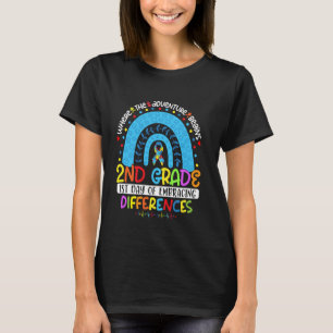 Camiseta 1º Dia de Abraçar Diferenças 2ª Série Autismo