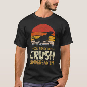 Camiseta 1º Dia Do Jardim De Infância Estou Pronto Para Aca