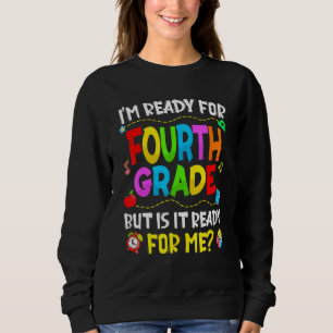 Camiseta 1º Dia Estou Pronto Para a 4ª Série Está Ela Pront