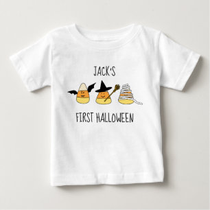 Camiseta 1º Halloween de milho doce personalizado
