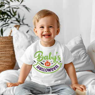 Camiseta 1º halloween do bebê